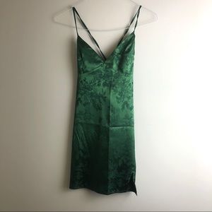 Crisscross Tie Back Slip Dress